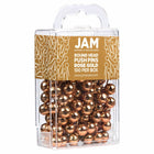 JAM Paper Colorful Push Pins - Round Head Map Thumb Tacks - Rose Gold - 100 Pack-Size: Standard (approx 1 inch)