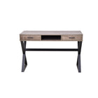J&R Home Collection Industrial Look Desk with Drawers-Carb P2 particle board
