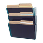 TRU RED Wall Files - Letter Size - Smoke - 3 Pack-Wall file keeps files readily accessible without taking up valuable desk space