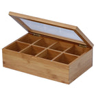 Oceanstar TB1323 Bamboo Tea Box-Easy to open hinged lid