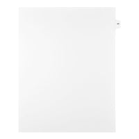 Mark Maker Legal Exhibit Index Tab White Single Tabs, 1/15th Cut, Letter Size, No Holes, Number 77, 25 Pack-White Single Tabs, 1/15th Cut