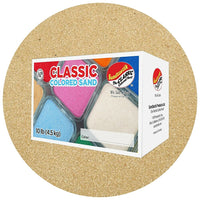 Sandtastik Classic Coloured Sand, 10 lb (4.5 kg) Box, Latte-Fine grain with natural sparkle throughout