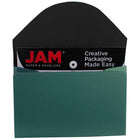 JAM Paper Plastic Business Card Case, Green Metallic, 5 Pack (365659g)-Material: Plastic