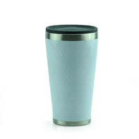 Minimal Insulated Tumbler, 350mL, White, 2/Pack-Kids friendly slim light weight design with slip free embossed honeycomb patterns on the body