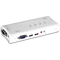 TRENDnet 4-Port USB KVM Switch Kit with Audio-Frame support up to 9216Bytes