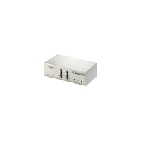 Aten 2X2 VGA/Audio MatriX Switch-Connector: Output: 2 X VGA (HDDB-15) female video ,2 X earphone jack ,female ,green audio