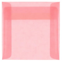JAM Paper 6 x 6 Square Envelopes, Blush Pink Translucent Vellum, 250 Pack (1591931H)-Blush pink translucent envelope