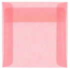 JAM Paper Enveloppes carrées translucides, 6 x 6 po, rose dragée, 250/paquet-Enveloppes en papier translucide rose dragée