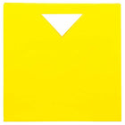 Jam Paper - Sacs-cadeaux brillants découpés à l'emporte-pièce avec poignée triangulaire - Moyen - 12 po x 12 po x 4 po - Jaune - Paquet de 3-Quantité : Vendu à l'unité
