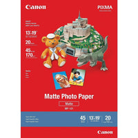 Canon Photo Paper, 13" x 19", Matte, 20 Pack-Glossiness is minimized to eliminate shine from reflected light, ensuring outstanding viewability