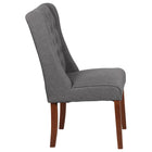 Flash Furniture HERCULES Preston Series Tufted Parsons Chair - Grey Fabric-Button Tufted Panel Back