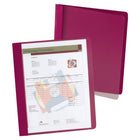 Oxford Extra Wide Clear Front Report Covers, 3 Tang Fasteners, Letter Size, Red-Specially-sized to protect all components of a complete presentation