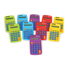 Learning Resources Rainbow Calculators - Multicolor - Set of 10-Solve addition, subtraction, multiplication, and division problems on the 8-digit display!