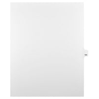 Mark Maker Legal Exhibit Index Tab White Single Tabs, 1/25th Cut, Letter Size, No Holes, Number 164, 25 Pack-White Single Tabs, 1/25th Cut