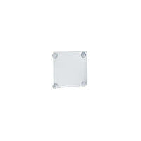 Azar Displays – Porte-affiche en acrylique de 8,5 x 5,5 po avec ventouses, transparent, 2/paquet (106626)-Acrylique