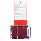 Air Canada Central 20" Softside Carry On Spinner Luggage - Burgundy-Retractable push-button handle