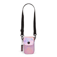 Blackpink Shine On Collection - Phone & Small Accessories Bag - Pink (MOB9110BP)-Pink prismatic, glossy material for a futurist look