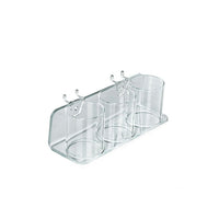 Azar Displays – Plateau en acrylique pour panneau perforé/en lattes de 3 coupes (225591)-Fabriqué en acrylique
