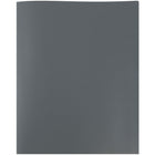 JAM Paper Plastic POP Two Pocket Folder, Grey, 12 Pack (86524gydg)-Finish: smooth
