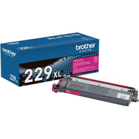 Brother Genuine TN229XLM High Yield Toner Cartridge - Magenta-Toner produces premium, laser-quality prints in rich, sharp tones and vivid colours that won't fade or smudge