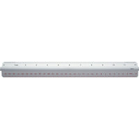 Staples Aluminum Grip Ruler - 12"/30cm-Inch and metric measuring system