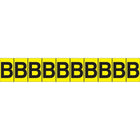 Accuform Signs Identify Locations, Supplies & Tools, Individual Letter & Number Markers, B, 1", 30 Pack-Character B