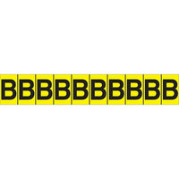 Accuform Signs Identify Locations, Supplies & Tools, Individual Letter & Number Markers, B, 1", 30 Pack-Character B
