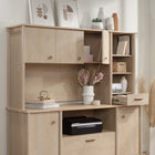 Sauder - 429371 Whitaker Point 66" Desktop Hutch - Natural Maple-Open storage with two adjustable shelves.