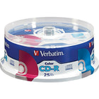 Verbatim CD-R 52x 700MB/80min, Colors, 25-Pack Spindle-Record 700MB/80 minutes of data, images or music in less than 2 minutes
