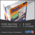 QuickFit Heavy-Duty 2" Round-Ring Antimicrobial Binder, 5-1/2" x 8-1/2", White-Ink-transfer resistant
