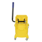 Johnny Vac Sidepress Wringer & Bucket Combo - BU26YE - 5.2 gal (26 L)-Swivel Casters Wheels