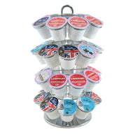 oneBREW K-Cup Pod Carousel, Chrome (68322)-Large Capacity: Holds 36 coffee pods