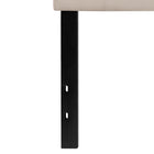 Flash Furniture Bedford Tufted Upholstered Queen Size Headboard - Beige Fabric-Box Stitch Design