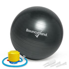 Bouncyband Balance Ball, 65cm, Dark Grey-Non-roll away weighted balance ball offers a flexible chair for school and home