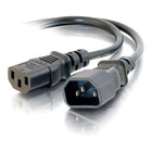 C2G 3120 3' Power Cord-Features C13 IEC and C14 IEC ports for charging your device