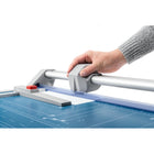 Dahle 550 14 1/8" Professional Rolling Paper Trimmer-Sturdy metal base with pre-printed guides
