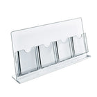 Azar Displays Counter Brochure Holders, 4 Tri-Fold Pockets, 2 Pack (222978-2 PACK)-Great literature display for restaurant menus, hotel concierge desks & hotel registration