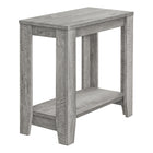 Monarch Specialties 3380 Accent Table - 22"H/Industrial Grey-Product dimensions: 23.75 Inch W x 11.75 Inch D x 22 Inch H