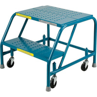 Kleton Rolling Step Ladders, Without Handrails, 2 Steps-Ideal wherever there is a need to reach bulky materials