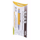 Troika Construction Liliput Multitasking Ballpoint Pen - Yellow-Slotted/Phillips screwdriver