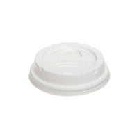 Dixie Plastic Dome Lid For 8 oz. Cups, White, 1000 Pack-White