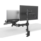 ShoppingAll Adjustable Dual Monitor & Laptop Mount Stand for Laptop up to 15.6" Monitors up to 32"-8
