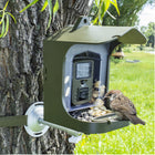Technaxx - TX-165 Caméra Full HD Birdcam à piles avec mangeoire à oiseaux - Vert-Fonctions : vidéo, photo, vidéo et photo ou ralenti/microphone et haut-parleur intégrés