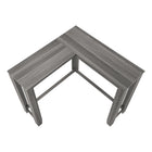Monarch Specialties 3658 Corner Console Accent Table - Grey-9