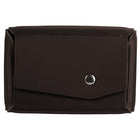 JAM Paper Leather Business Card Case, Angular Flap, Dark Brown, 5 Pack (2233317458g)-Dark brown