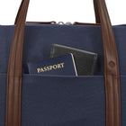 Samsonite 41.1" Virtuosa Weekender Bag - Navy-Front organization pocket includes a key FOB to secure and organize your belongings