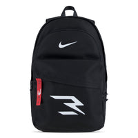 Nike 3BRAND by Russell Wilson Dual Logo Daypack - Big Boys - Black-Large main zippered compartment