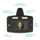 uAttend Cloud Connected Clock With Face Recognition, Voice Control & Temperature Check-Easily installs on walls