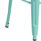 Flash Furniture 30" High Backless Mint Green Indoor-Outdoor Barstool-500 lb. Weight Capacity