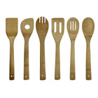 Oceanstar KT1279 7 Piece Bamboo Cooking Utensil Set-Bamboo holder dimension: 4 inches L x 4 inches W x 6 inches H